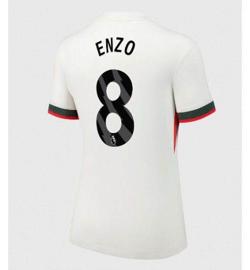 Ženske Nogometnih dresov Chelsea Enzo Fernandez #8 Gostujoči 2025-26 Kratki rokavi Ženske Nogometnih dresov Chelsea Enzo Fernandez #8 Gostujoči 2025-26 Kratki rokavi